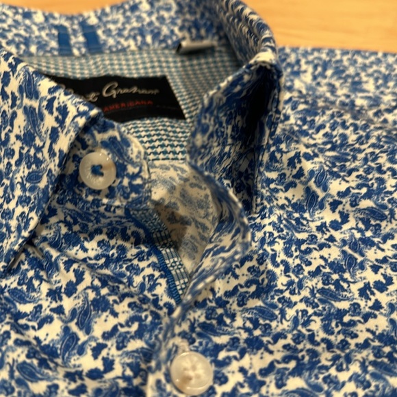 Robert Graham Tailored Fit Short Sleeve Button Down Shirt - Picture 6 of 7